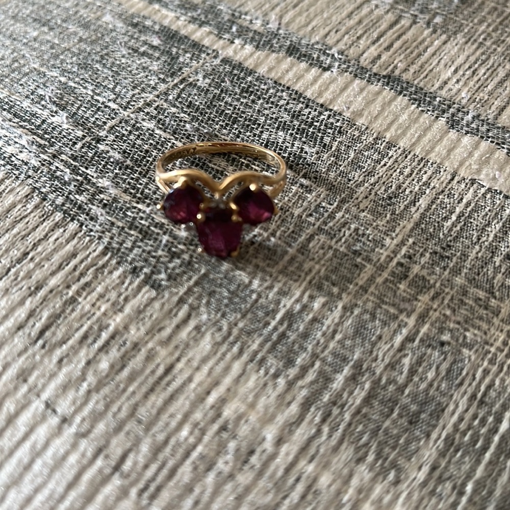 Rhodolite  ring